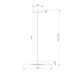 Подвесной светильник с металлическим плафоном 90328/1 черный, LED