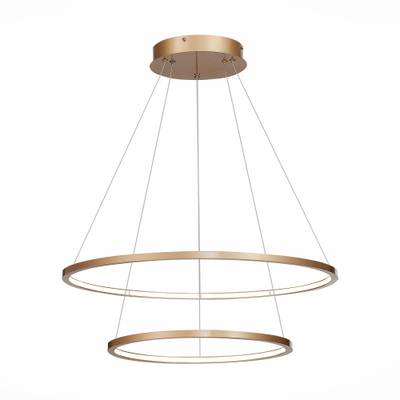 ST603.243.56 Светильник подвесной ST-Luce Золотистый/Белый LED 1*56W 4000K