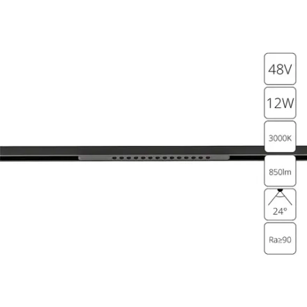 Магнитный трековый светильник Arte Lamp OPTIMA A7286PL-1BK, LED