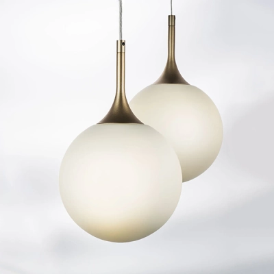 813023 Подвес GLOBO 1х40W E14 шампань/белый