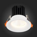ST703.538.10 Св-к встр. Белый LED 1*10W 3000K 900Lm Ra&gt;90 38° IP20 D85xH75 170-240V