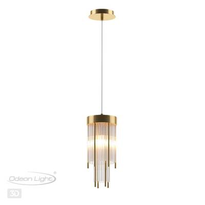 4788/1 HALL ODL21 663 золото/металл/стекло Подвес E14 1*40W YORK