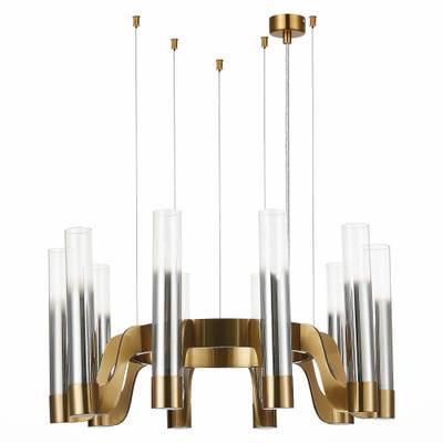 SL1235.303.10 Люстра подвесная ST-Luce Латунь/Хром, Прозрачный E14 10*40W