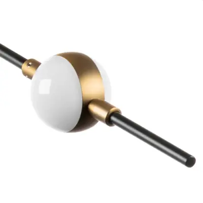 745247 Люстра BERGAMO LED 5Wх12 4800LM ЧЕРНЫЙ МАТОВЫЙ/ЗОЛОТО 4000K Lightstar