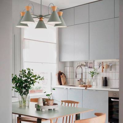 SLE125112-07 Люстра потолочная Серый, Золотой/Серый, Темное дерево E14 7*40W