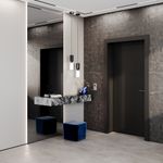 VLS020205 Выключатель встраиваемый VOLTUM S70 двухклавишный с подсветкой 10А, (сталь). (ТМ Maytoni)