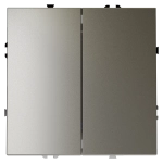 VLS020104 Выключатель встраиваемый VOLTUM S70 двухклавишный 10А, (шелк). (ТМ Maytoni)