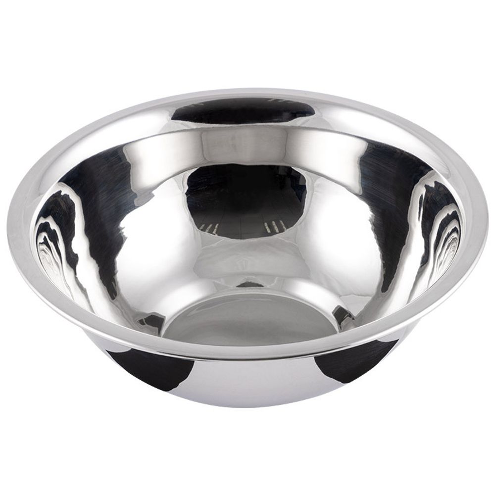 Миска Bowl-Roll-19, объем 1200 мл, из нерж стали, зеркальная полировка, диа 19,5 см (Минимальная отгрузка 25 шт)