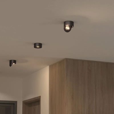 Накладной светодиодный светильник Glide 25100/LED 8W 4200K чёрный жемчуг