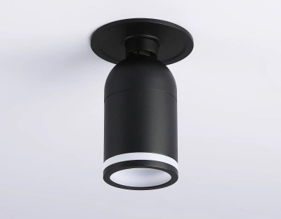 Накладной спот с выключателем TA127 BK черный GU10 max 12W D70*164*D55