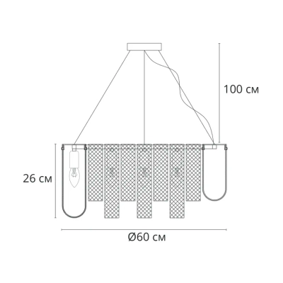 Подвесная люстра Arte Lamp DENEBOLA A4074LM-10CC, 10хE14