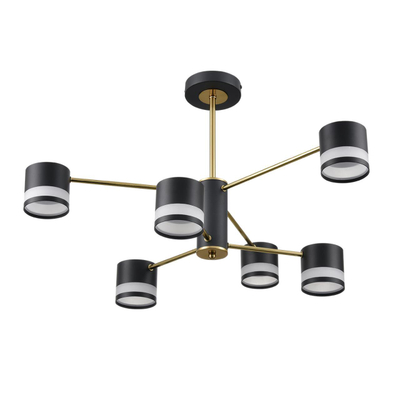 8240/6C COMFI LN26 239 черный/латунь, металл/акрил Люстра потолочная LED GX53 6*7W 220V LANIKA