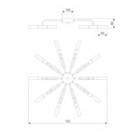 Умный потолочный светильник 347 Smart, G4х20