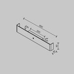 Настенный светильник (бра) Bracket 2700-4000К 12Вт MOD492WL-L12BK. TM Maytoni