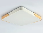 Потолочный светодиодный светильник FZ1312 WH/LW белый/светлое дерево 36W 5000K 400*400*50 (без ПДУ)