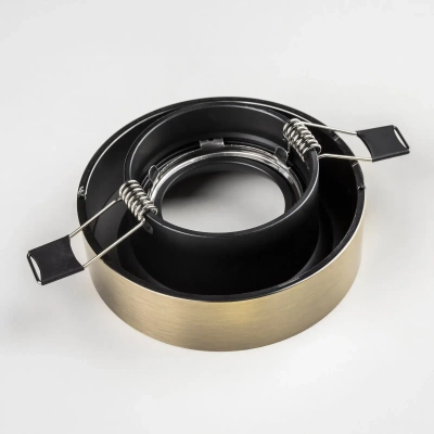 L01002721 Светильник LEVIGO MR16/HP16 ЧЕРНЫЙ МАТОВЫЙ/БРОНЗА (010027+510021)