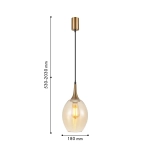 Подвес Dubbel 4360-1P, 1*E27*40W. ТМ F-Promo