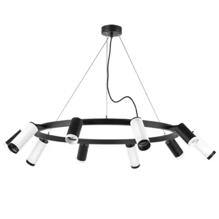 LR02037586576 Люстра RULLO 10х50W GU10 ЧЕРНЫЙ/БЕЛЫЙ (571020+214437-5+214486-5+203437-5+203436-5)
