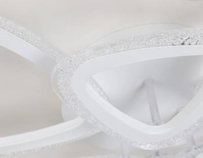 Светильник потолочный светодиодный с пультом FA4512/3+3 WH белый 80W 4200K/3000K/6400K D640*120 (ПДУ ИК)