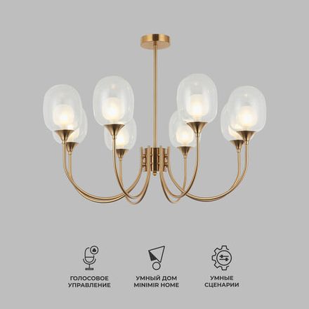 Умный потолочный светильник 70217/8 латунь