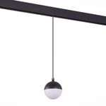 ST358.433.07 Магнитный трековый светильник подвесной Черный LED 1*7W 3000K 520Lm Ra&gt;80 120° IP20 D90xH90 48V