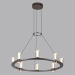 7143/55L HIGHTECH ODL26 513 светильник темный никель/акрилл/металл IP20 LED 45W 4260Лм 3000K 180° 220V DEFANCE
