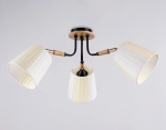 Светильник потолочный TR4731/3 BK/LWD черный/светлое дерево E27/3 max 40W D610*270
