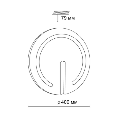 3041/DL COLOR SN 018 Светильник пластик/белый/хром LED 48Вт 3000-6500К D400 IP43 пульт ДУ/RGB/LampSmart BUTTON