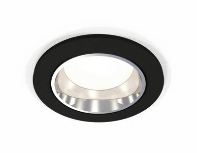 Комплект встраиваемого светильника XC6513003 SBK/PSL черный песок/серебро полированное MR16 GU5.3 (C6513, N6112)