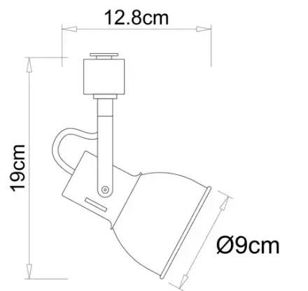 Трековый светильник Arte Lamp JOVI A1677PL-1GO, 1хE14