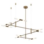 4306/16 HIGHTECH ODL26 Потолочный светильник бронзовый/акрилл/металл IP20  G9 40W *16 180°  220V SOHO