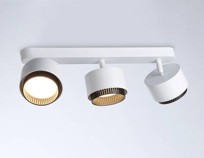 Светильник накладной TN71291/3 WH/BK белый/черный GX53/3 max 12W 400*95*137