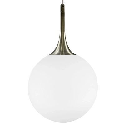 813021 Подвес GLOBO 1х40W E14 electroplating bronze/white Lightstar
