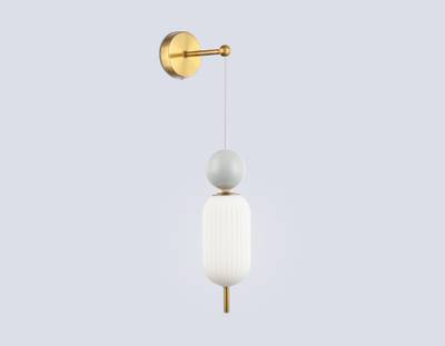 Светильник настенный LH53108 BS/GR/FR латунь/серый/белый матовый G9 max 28W 100*200*570