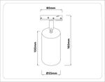 Светильник трековый GL5133 BK черный GU10 max 12W
