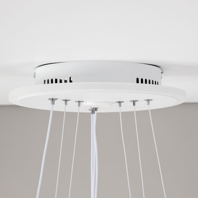 Citilux Неон Смарт CL731A330E RGB Умная подвесная люстра Белая