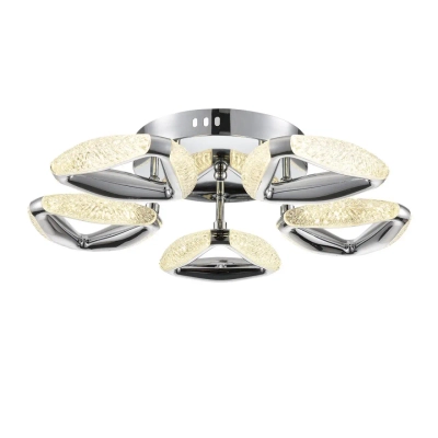 8239/5CL LEDIO LN25 000 хром, металл/пластик Люстра потолочная с ПДУ LED 65W 3000-6000K 220V RUANA