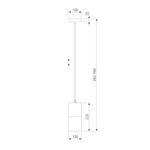 Подвесной светильник с плафоном 50233/1, E27х1