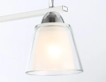 Светильник потолочный TR303229/2 WH/CH/CL/FR белый/хром/прозрачный/белый матовый E27*2 max 60W 340*120*250