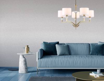 Светильник подвесной LH71131/5 BS/WH латунь/белый E14/5 max 40W D660*880