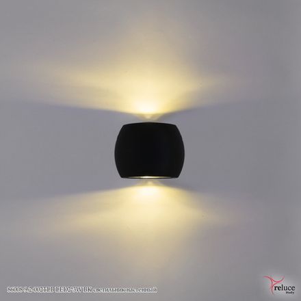 86008-9.2-002TLB LED2*3W BK светильник настенный
