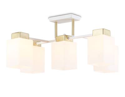 Светильник подвесной TR303047/5 WH/GD белый/золото E27/5 max 60W 540*480*270