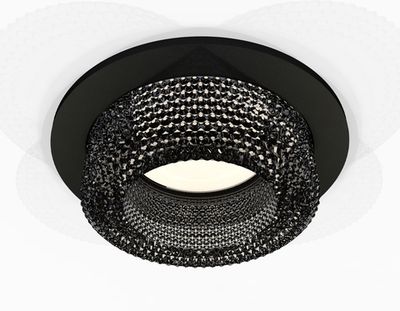 Комплект встраиваемого светильника XC7622021 SBK/BK черный песок/тонированный MR16 GU5.3 (C7622, N7192)