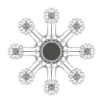 790114 Люстра SCHON 11х60W E14 Silver Lightstar