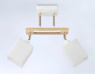 Светильник подвесной TR9501/2 WH/FGD/FR белый/золото/белый матовый E27/2 max 40W 510*100*270