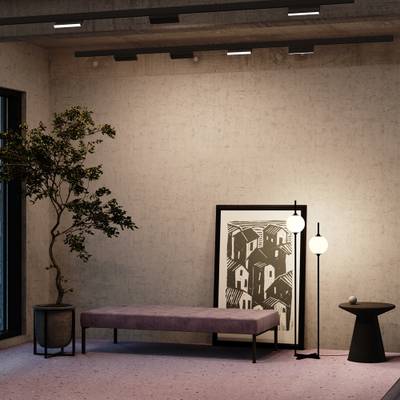 Трековый светильник Basis Exility 3000K 12Вт 120°, TR036-2-12W3K-B. TM Maytoni