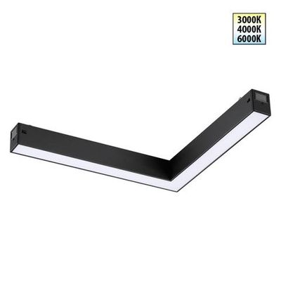 359944 PORT NT25 212 черный Трековый светильник с переключ. цв. темпер. IP20 LED 20W 3000К\4000К\6000К 90-240V VECTOR