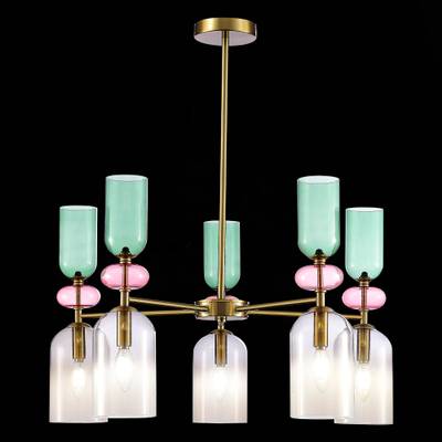 SL2000.202.05 Люстра потолочная ST-Luce Золотистый/Дымчатый E14 5*40W