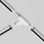 Коннектор Т-образный левый Trinity белый, TRA005CT-31W-L. TM Maytoni