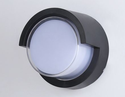 Светильник светодиодный уличный настенный архитектурный ST5231 BK черный IP65 LED 4200K 12W D169*100
